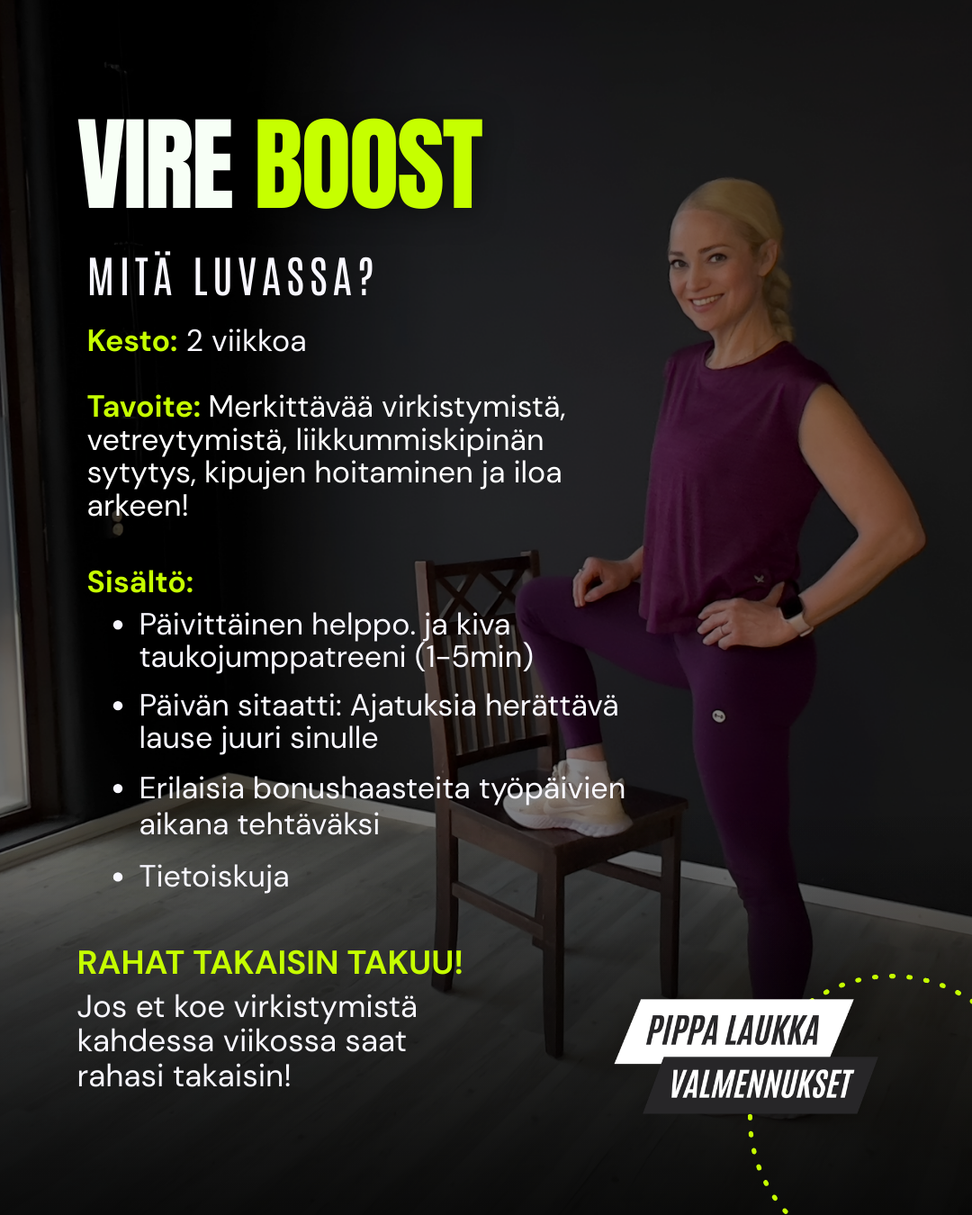 VIRE BOOST - Toimistotyöläisen hyvinvointihaaste